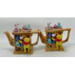 Disney Showcase Cardew Design Limited Edition Novelty Teapot Winnie The Pooh Hutch X 2(2)