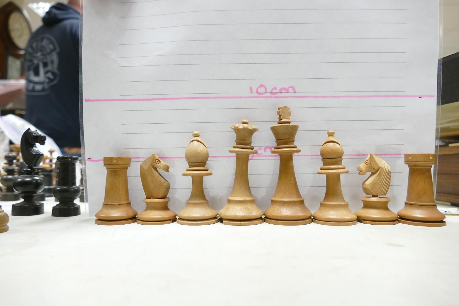 A collection of Early 20th Century Wooden Incomplete Chess Pieces: please see images for size and - Image 5 of 14