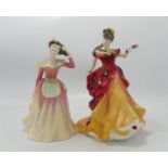 Royal Doulton Boxed Lady Figures Belle HN3703 & Patricia HN3907(2)