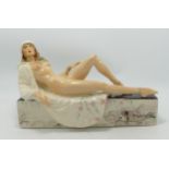 Peggy Davies Erotic Temptress Figurine artist original colour way 1/1: by Victoria Bourne, height