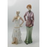Regal Branded Lady Figure: together with similar Pottery item(2)