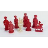 A collection of early Bone Chess Pieces: tallest 9cm , Damages noted, Please Study images as no