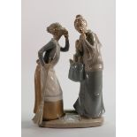 Lladro figure group The Gossips 4984: Height 31cm.