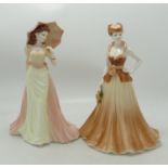 Coalport Ladies of Fashion Figures Vicky & Yvonne(2):