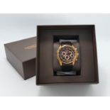 Boxed Roamer Rockshell Gents Chronograph Watch: links removed but present, RRP £279 purchased by