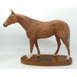 Beswick Connoisseur Racehorse Grundy on wood base 2558: