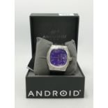 Boxed Andriod TM Gents Cocoon Quartz Watch: RRP 119, purchased by vendor as part a collection of