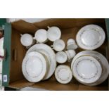 A collection of Royal Worcester Gold Chantilly patterned Tea, Coffee & Dinnerware including, tea