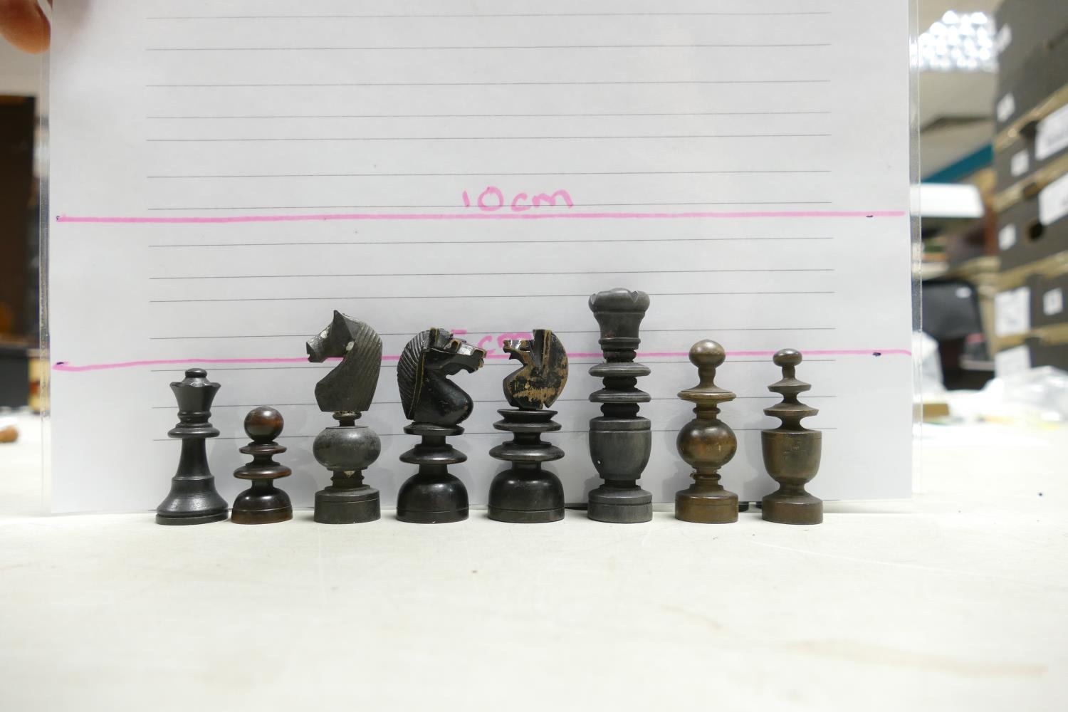 A collection of Early 20th Century Wooden Incomplete Chess Pieces: please see images for size and - Image 16 of 28