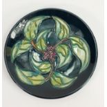 Moorcroft Snow Berry Patterned Plate: diameter 16cm