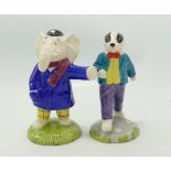 Beswick Ware Rupert The Bear Figures: Edward Trunk & Bill Badger, both limited edition(2)