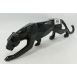 Anita Harris Model of Black Panther H12cm L43cm Gold signed