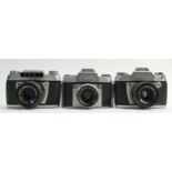 Exa 35mm film camera to include: Exa 11b, Exa 1 & Exa II. (3)