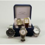 Two Gents Gold Plated Rotary Dress watches: together with Accurist, Sekonda & Seiko Similar items