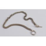 Silver watch chain, 59g: