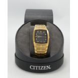 Boxed Citizen Eco Drive Gold Plated Watch: links removed but present, RRP £129 purchased by vendor