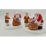 Two Coalport The Snowman Father Christmas Figures(2):