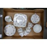 Tuscan Bone China Floral Part Tea Set: