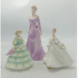 Coalport Lady Figures to include Ladies of Fashion Veronica, Rosamond & Gwen(3)