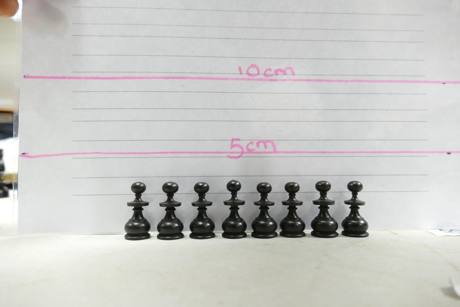 A collection of Early 20th Century Wooden Incomplete Chess Pieces: please see images for size and - Image 7 of 12