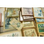 A large collection of Framed Oil Prints with landscape & still life studies(17)