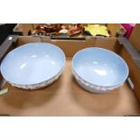 Two Large Wedgwood Queensware Fruit Bowls: largest diameter 26cm(2)