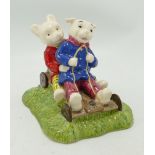 Beswick Ware Rupert The Bear Figure Rupert Bear and Algy Pug go-karting, limited edition