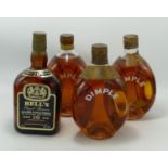 A collection of Whiskey to include: 3 bottles of vintage clip top Dimple & later 75cl Royal