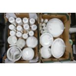A large collection of Royal Doulton Mayfair patterned dinner ware including: dinner plates, open veg