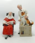 Royal Doulton Seconds Character Figures: Thanks Doc & The Judge(2)