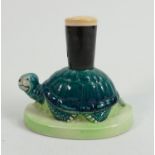 Carltonware Guinness Pottery Turtle Figure: missing script, height 10cm