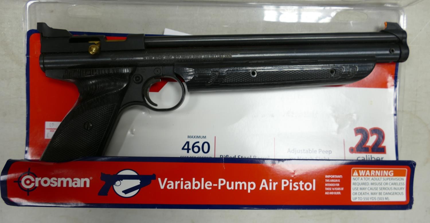 Crossman 1322 .22 Air Pistol: in original packaging: