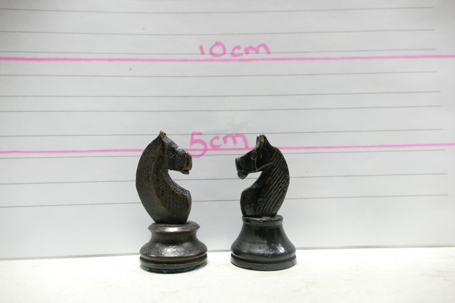 A collection of Early 20th Century Wooden Incomplete Chess Pieces: please see images for size and - Image 14 of 14