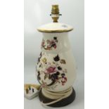 Masons Blue Mandalay Patterned Lamp Base: height 39cm