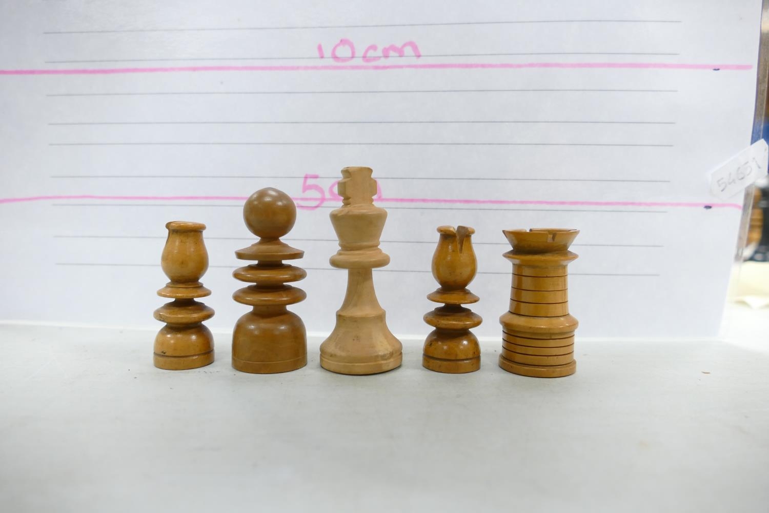 A collection of Early 20th Century Wooden Incomplete Chess Pieces: please see images for size and - Image 9 of 15