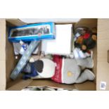 A mixed collection of items to include: Boxed Airfix Royal Scott Model Train, Cuddly Toys, Royal