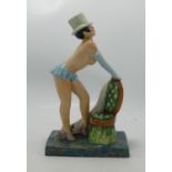 Kevin Francis Erotic Figure Folies Bergere: Limited Edition with later over-painting by vendor