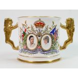 Paragon China large two handled commemorative cup: The Prince of Wales & Lady Diana Spencer,