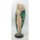 Goldscheider Type Nude Lady Figure: crazing noted to torso, height 27cm