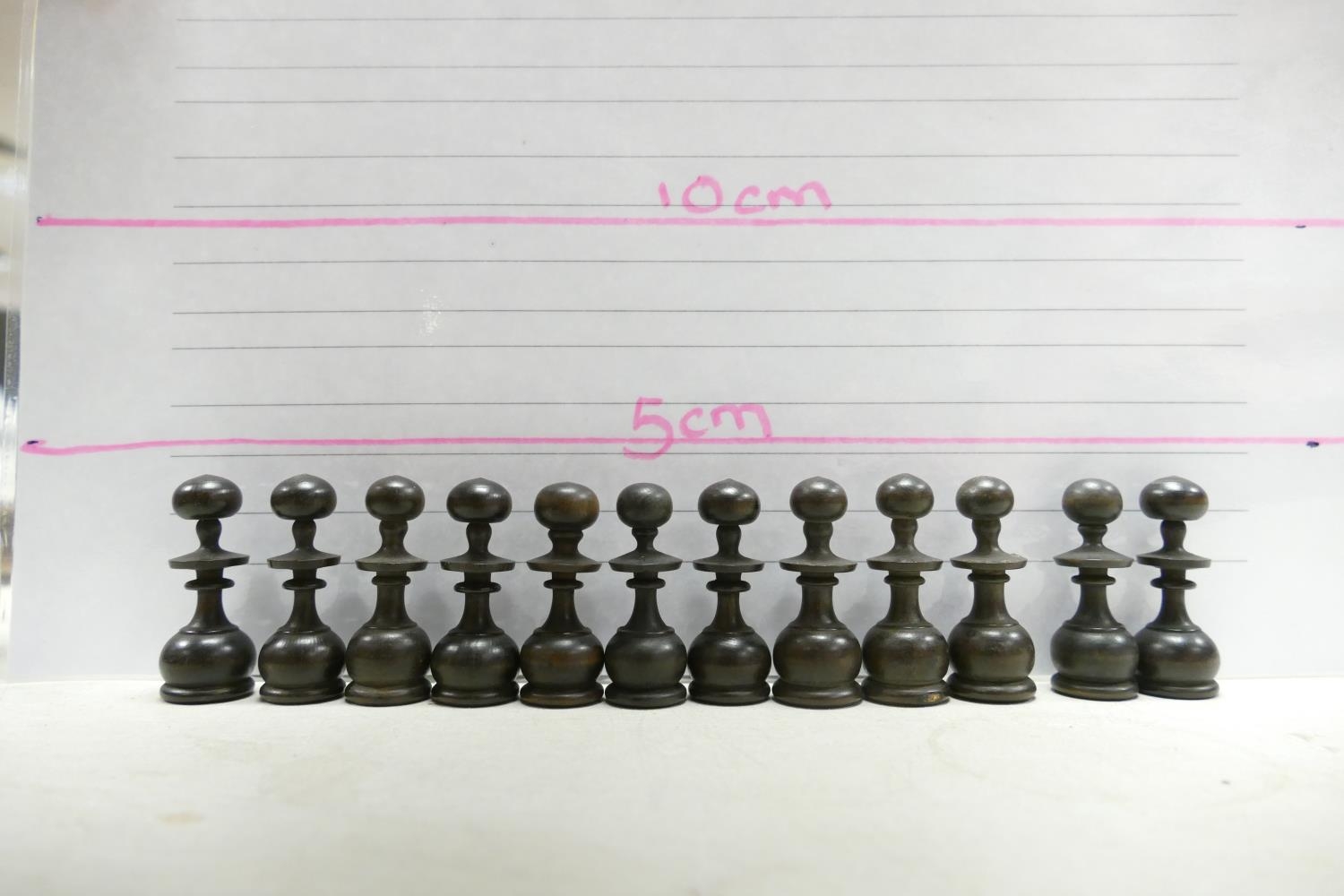 A collection of Early 20th Century Wooden Incomplete Chess Pieces: please see images for size and - Image 3 of 28