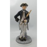 Micheal Sutty Limited Edition Matt Figure Lieutenant 1748-67: height 27cm