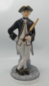 Micheal Sutty Limited Edition Matt Figure Lieutenant 1748-67: height 27cm