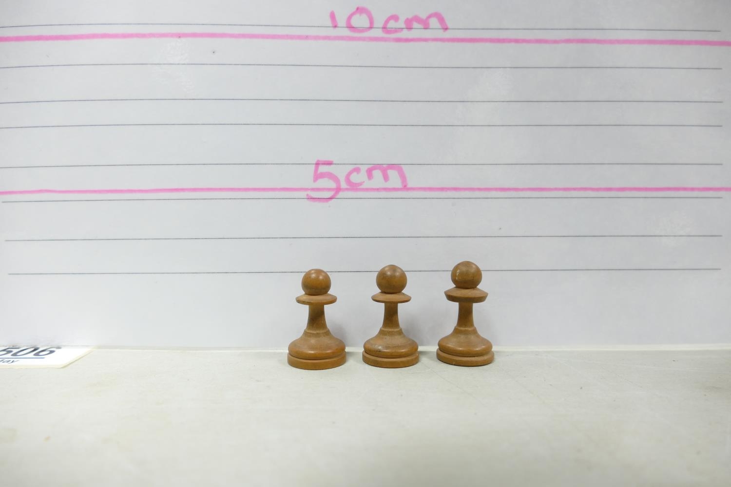 A collection of Early 20th Century Wooden Incomplete Chess Pieces: please see images for size and - Image 5 of 17