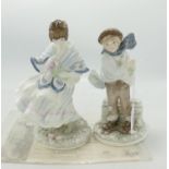 Coalport Visiting Day and The Boy limited edition figures: The Boy has certificate. 6245/9500 &