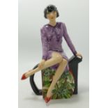 Peggy Davies Clarice Teatime Figurine artist original colour way 1/1: By Victoria Bourne, height