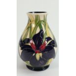Moorcroft Floral Patterned Vase: limited edition, boxed , height 13cm