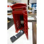 Large Geemarc Branded Red Telephone Box Novelty Home Phone: