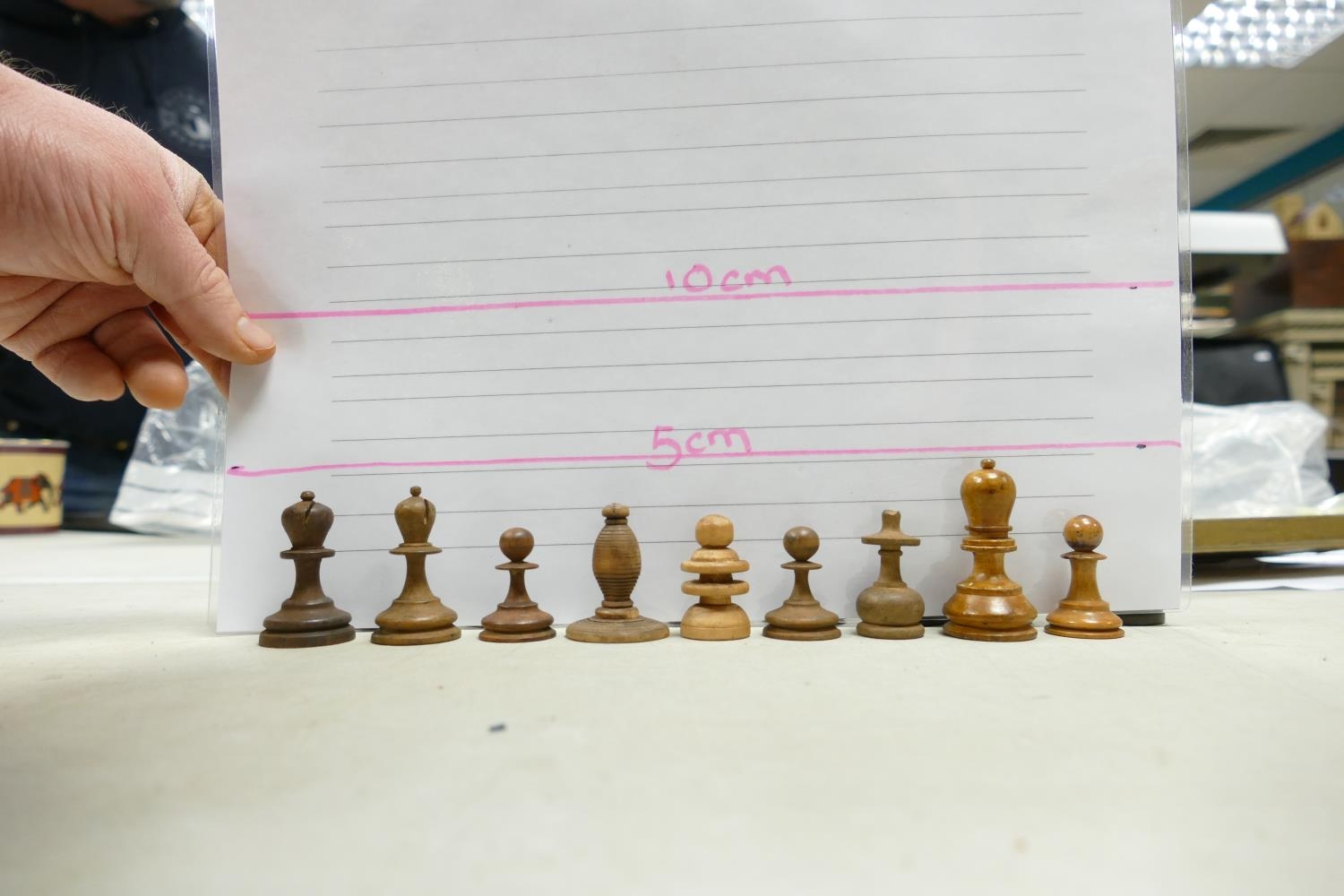 A collection of Early 20th Century Wooden Incomplete Chess Pieces: please see images for size and - Image 22 of 28