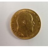 Gold full Sovereign Edward VII, dated 1916: