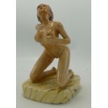 Peggy Davies Erotic Figure Lolita :limited edition with later over-painting by vendor with nail